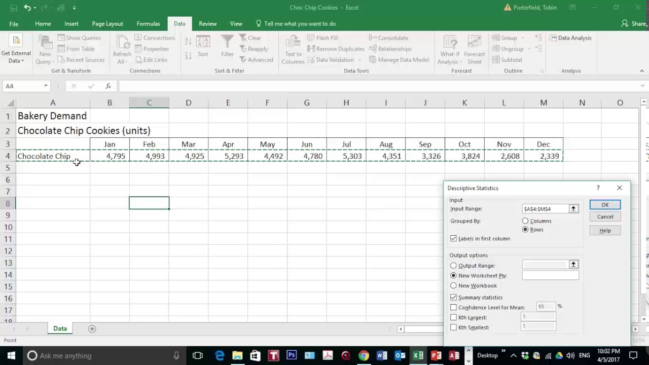 how to data analysis excel